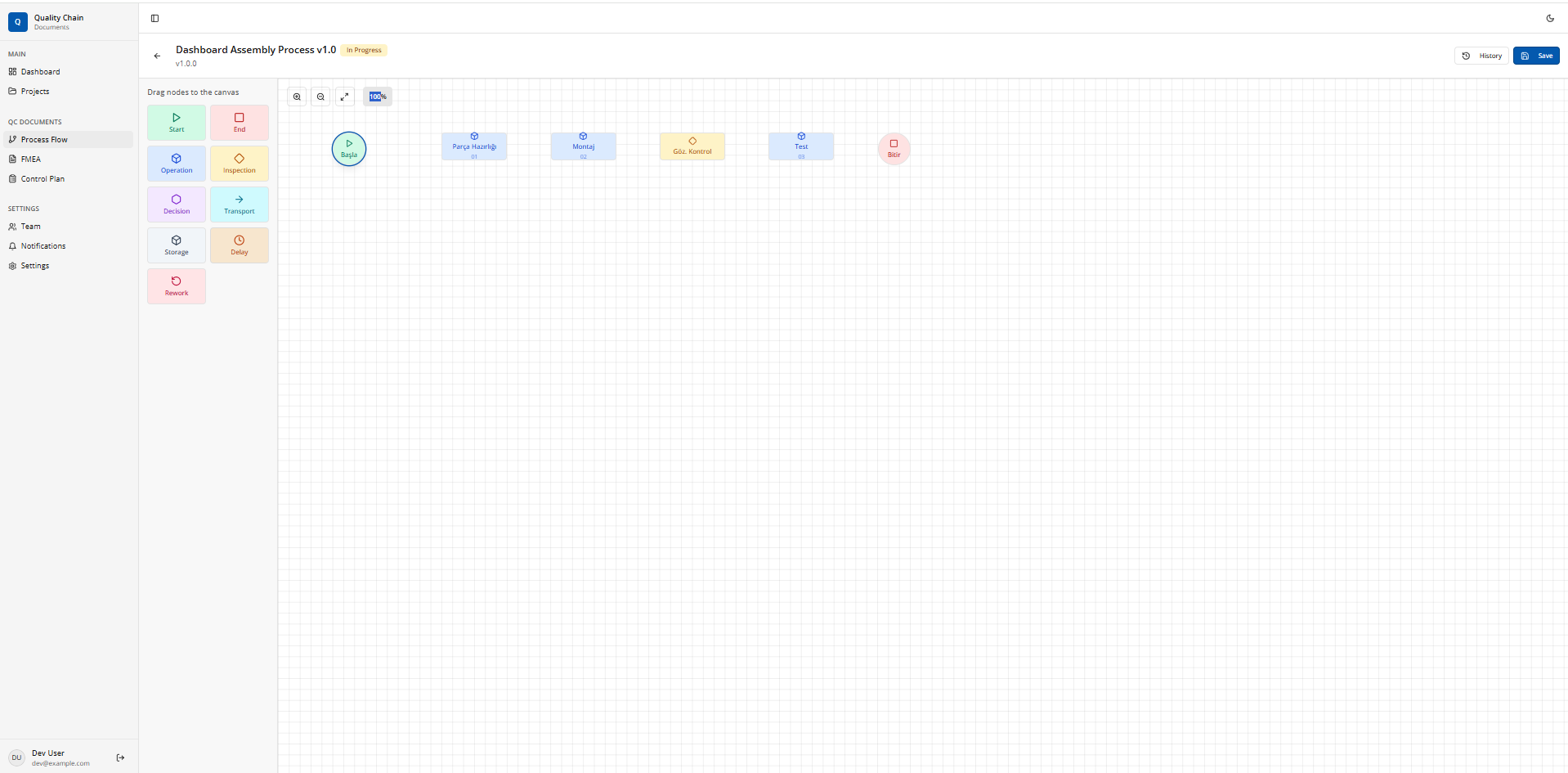 Assembly Process Dashboard